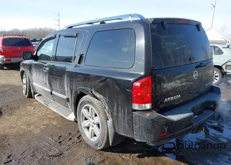 2010 Nissan Armada Platinum from USA, damaged, VIN 5N1AA0NE5AN600289